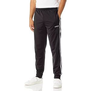 adidas Mens Essentials 3-stripes Fleece Jogger Pant Black White Size‎ XL New
